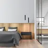 JUST LIGHT Oplaadbare Hanglamp Attach Zwart incl. Dimmer USB-C Magneet Ø 4cm