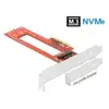 Delock Adaptateur de bus hôte PCIe x4 - M.3 / NF1, NVMe, Contrôleur mé...