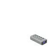 Delock Hub USB 3.2 (USB-B, 5 ports), Station d accueil + hub USB, Gris