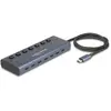 Delock USB 5 Gbps Hub mit 7 USB Type-C Ports mit Schalter da (USB-C, 7...