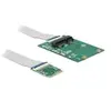 Delock Convertisseur M.2 clé A+E mâle > 1 x slot Mini PCIe half size /...