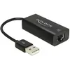 Delock adaptateurcâble usb 2.0 > ethernet rj45 - 10 100, 62595