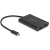 Delock adaptateur USB Type-c vers 2 x DisplayPort 4K 60Hz avec graphiq...