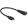 DeLOCK HDMI avec câble Ethernet - 23 cm