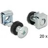 Delock 19'' / 10'' Rack montage schroeven set - 20 stuks