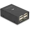 Delock Switch USB 2.0 pour 2 PC vers 4 appareils, Hub