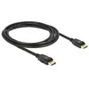 Câble DisplayPort DELOCK - 2m - Verrouillé - Triple blindage - Connecteur plaqué or
