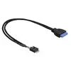 Delock - Cable usb USB3.0 Pinheader - USB2.0 Pinheader Bu/St (83095)