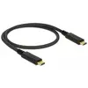 Câble USB-C DELOCK - 50 cm - Noir - USB 3.1 Gen 2 - 3 A