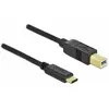 Delock USB 2.0-kabel Type-C naar Type-B 2 meter