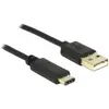 USB-C naar USB-A snellaadkabel - USB2.0 - tot 3A / zwart - 2 meter