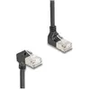 Delock RJ45 câble de réseau Cat.6A S/FTP fin coudé 90° haut / haut 0.5...