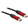 DeLOCK Kabel USB3.0 Rot Prem. A-A St/St 5.0M DL