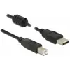 DeLOCK 5m, USB 2.0-A/USB 2.0-B câble USB USB A USB B Noir