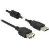Câble USB DeLOCK 2m - Double blindage - Noir