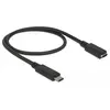 DeLOCK 85532 câble USB 0,5 m USB 3.2 Gen 1 (3.1 Gen 1) USB C Noir