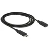 85534 - 1,5 m - usb c - usb c - 3.2 Gen 1 (3.1 Gen 1) - Noir - Delock