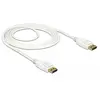 DeLOCK Premium DisplayPort kabel - versie 1.2 (4K 60Hz) / wit - 1,5 meter
