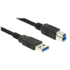 Delock Câble USB 3.0 type A mâle vers USB 3.0 type B mâle 3 m Noir