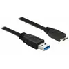 Delock USB-A-USB micro-B (1.50 m, USB 3.0), Câble USB