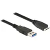 Câble USB DELOCK - USB 3.0 - 2m - Double blindage - Noir