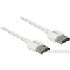 Delock Dunne Premium HDMI kabel - versie 2.0 (4K 60Hz) / wit - 0,50 meter