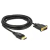 Delock - Câble adaptateur - liaison simple - DisplayPort (M) pour DVI-...