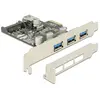 DeLock PCI Express Card > 3 x external + 1 x inter