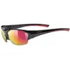 uvex Blaze III Lunettes de Sport Unisex-Adult, Black Red, One Size