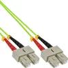 InLine 83503Q câble de fibre optique 3 m LSZH OM4 2x SC Vert - Câbles de fibre optique (3 m, LSZH, OM4, 2x SC, 2x SC, Vert)