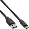 InLine nLine Câble USB 3.2 type C mâle vers fiche A mâle Noir 0,3 m