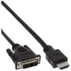 InLine 17659E Câble adaptateur HDMI DVI mâle vers DVI 18+1 mâle 0,5 m