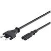 Goobay Stroomkabel met C7 / 8-vormige plug - zwart - 0.5 m