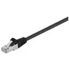 Wentronic Goobay 95629 CAT 5e Câble de Liaison, SF/UTP, Noir, 25 m Longueur