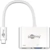 Goobay USB-C naar VGA en USB-C PD adapter met DP Alt Mode (1920 x 1200) / wit - 0,15 meter