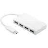 Goobay 66274 Adaptateur USB-C pour Appareil USB A 3.0/USB-C Blanc