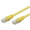 goobay CAT 6 Câble de Liaison, U/UTP, Jaune, 10m Longueur de Câble