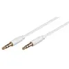Câble Audio Slim - GOOBAY - 2 x Jack 3.5mm 3 Pin Stéréo - 3m - Blanc