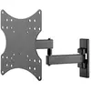 Goobay Basic Fullmotion (Mur, 42", 20 kg), Support mural TV, Noir