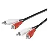 Goobay 50028 Câble de Connexion Stéréo 2 x Cinch, 1.5m Longueur de Câble