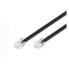 Wentronic electronic components handels Goobay câble de téléphone - 3 m - noir