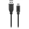 Câble usb 2.0 usb-c vers usb a, Noir, 1m Longueur (55466) - Goobay