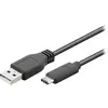 Goobay Câble USB 2.0 USB-C vers USB A - Noir - 3 m - Convient pour les...
