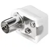 Goobay Raccord coudé avec fixation par vis, Câble d'antenne
