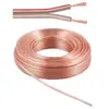 Bobine câble HP, OFC, 2x0.75mm², transparent, 25m