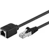 Goobay FTP CAT5e Gigabit Netwerk Verlengkabel - CU - 2 meter - Zwart