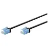 Goobay Câble RJ45 Slim Cat 6a U/UTP - 10 m - Noir
