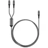 Goobay Câble Textile 1 USB-C vers 2 USB-C (M/M) Power Delivery - 1.5 m