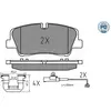 MEYLE Plaquettes de frein X4 pour HYUNDAI: H350 (Ref: 025 223 7017/PD)