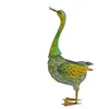 GARTENMEISTER Sculpture de jardin canard animaux solaires pour extérie...
